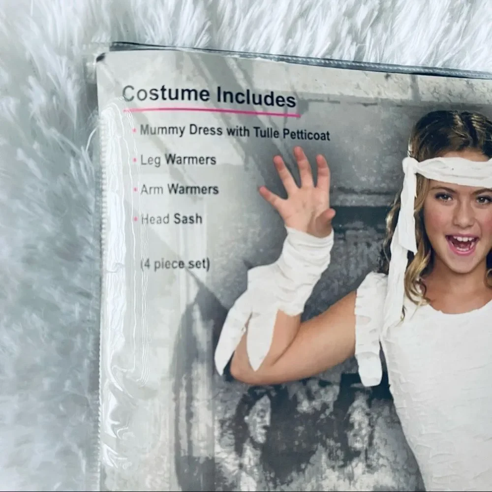 NWT Sugar‎ Sugar Wrap it Up Mummy Costume Girls M